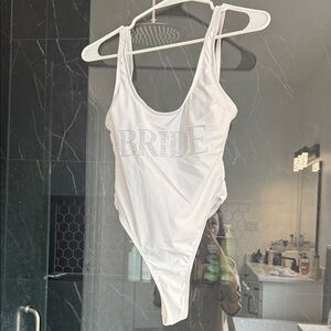 White Bride One-Piece Swimsuit